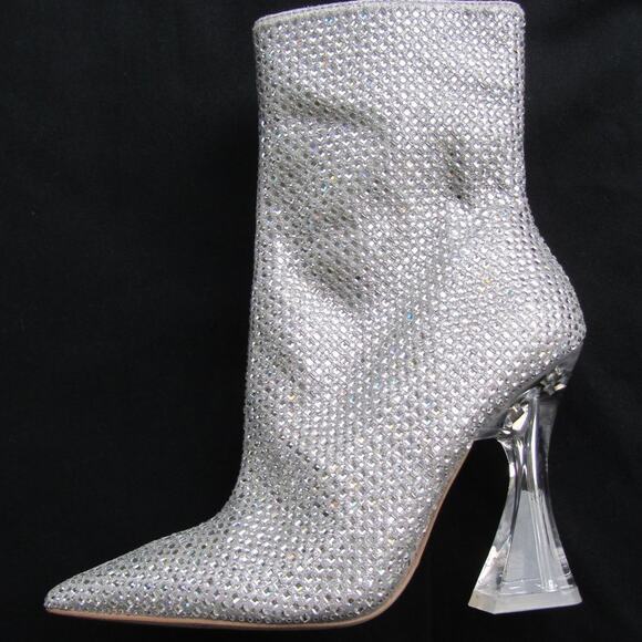 Steve Madden Y3K "Vivy" Sparkling Party Clubwear Ankle Boots - Picture 1 of 5